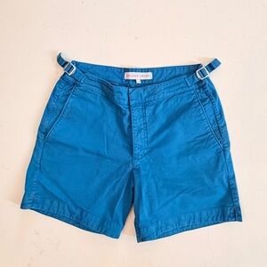 Orlebar Brown bright blue chino short